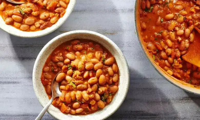 طرز تهیه خوراک لوبیا چیتی برای 15 نفر