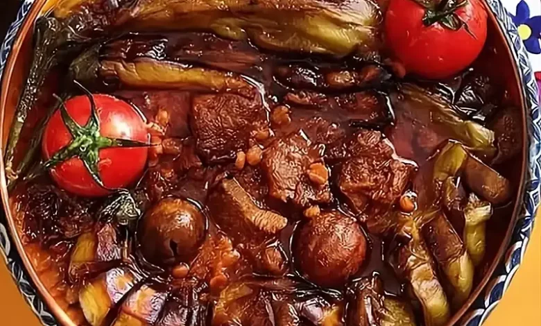 طرز تهیه قیمه بادمجان مجلسی برای 10 نفر