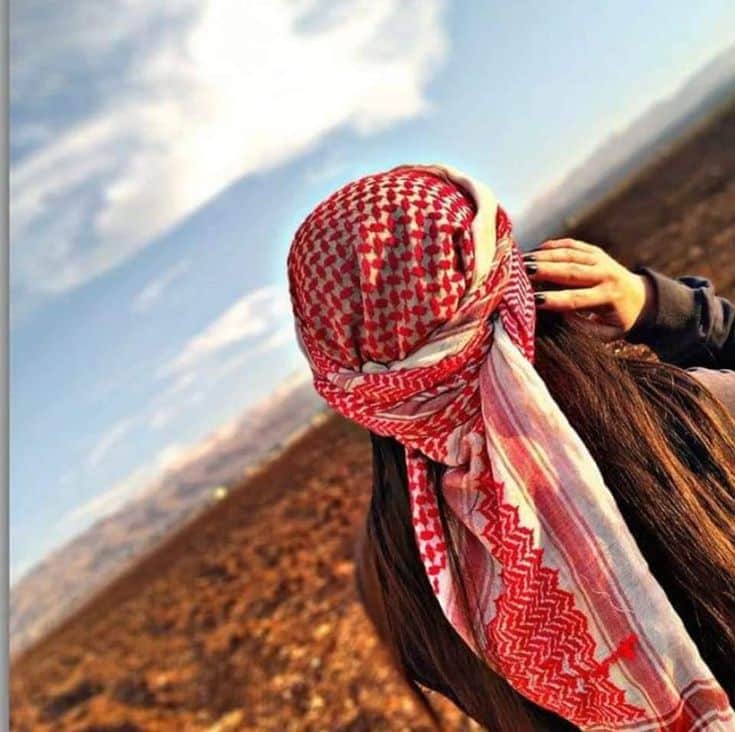 عکس پروفایل دختر عربی با چفیه -17 عکس پروفایل دختر عربی با چفیه 17