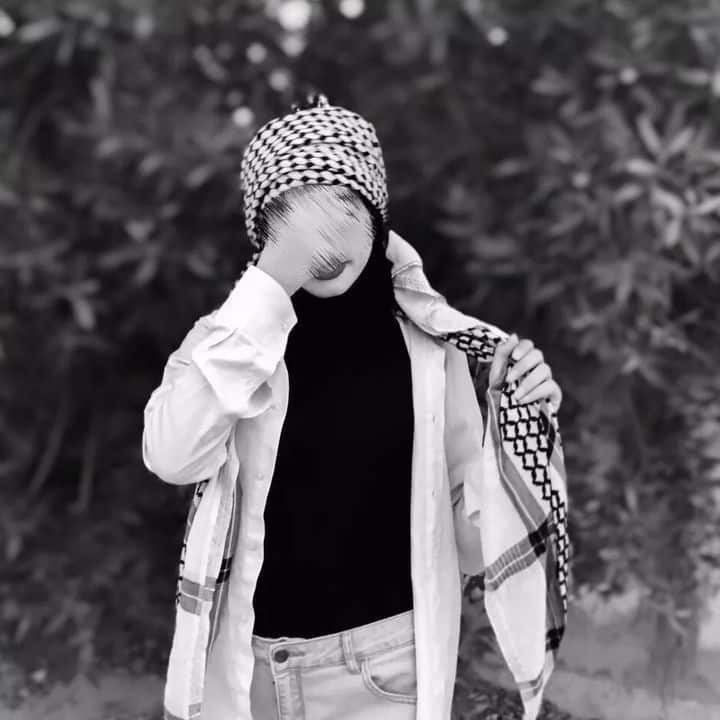 عکس پروفایل دختر عربی با چفیه 49