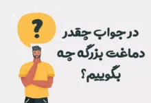 در جواب چقدر دماغت بزرگه چه بگوییم