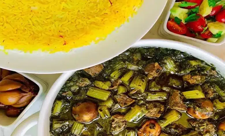 طرز تهیه خورش کرفس برای 10 نفر