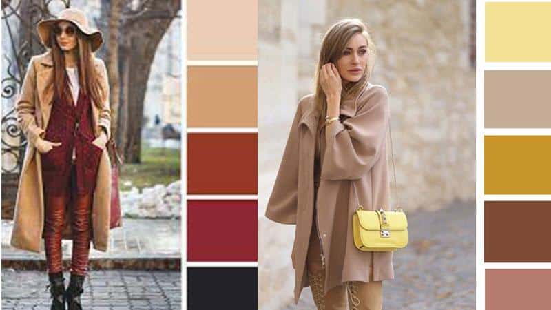 طیف های رنگی روشن همگی ب رنگ خاکی ست میشه.