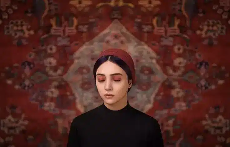 عکس پروفایل دخترانه با فرش ایرانی