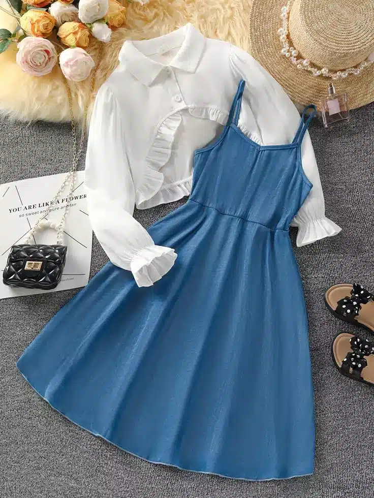 مدل لباس دخترانه 12 ساله برای عروسی 5