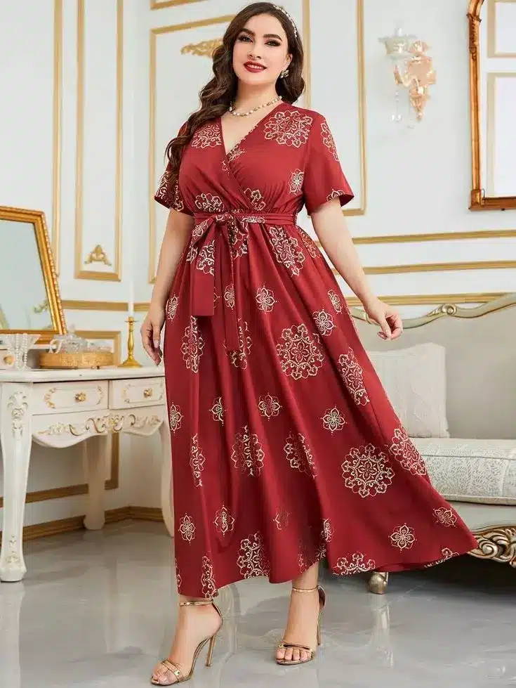 مدل لباس دخترانه چاق مجلسی 18