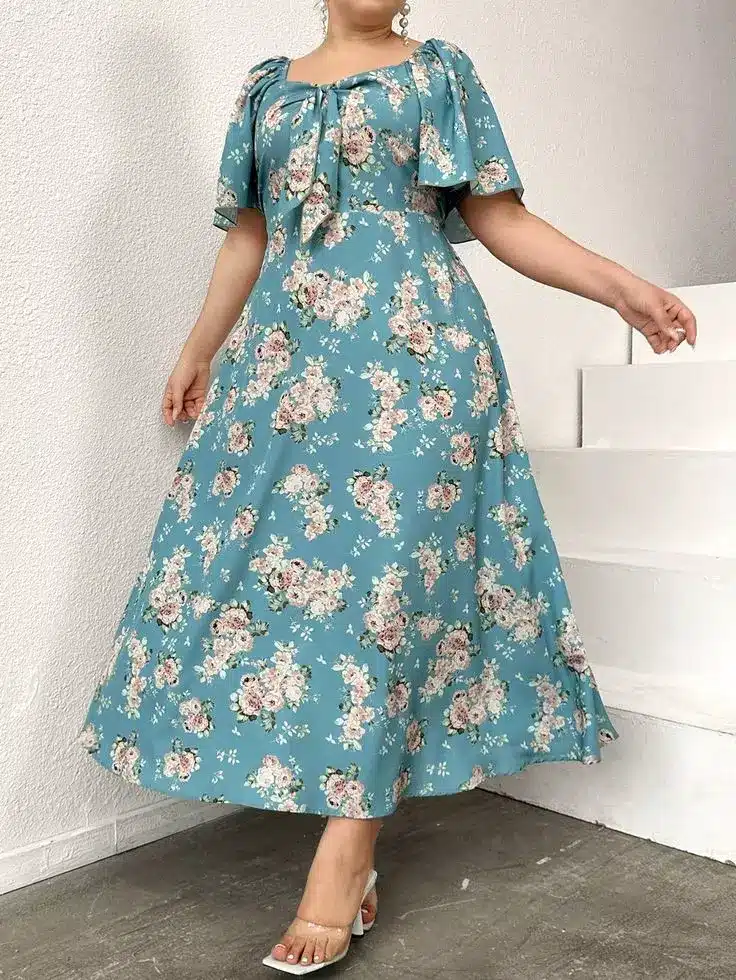 مدل لباس دخترانه چاق مجلسی 2