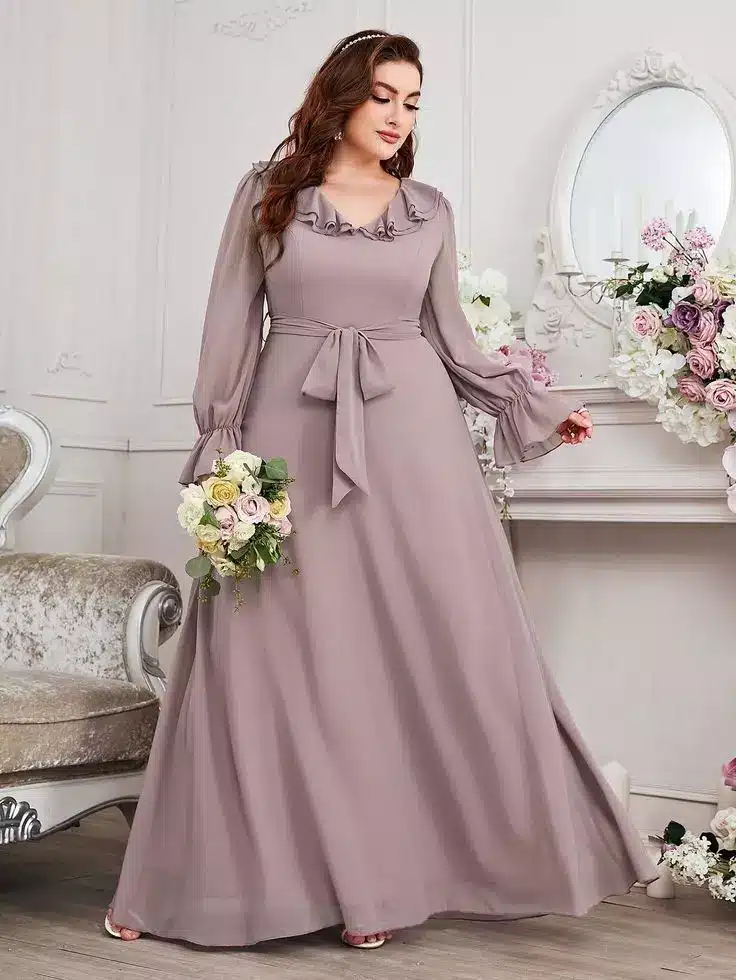 مدل لباس دخترانه چاق مجلسی 20