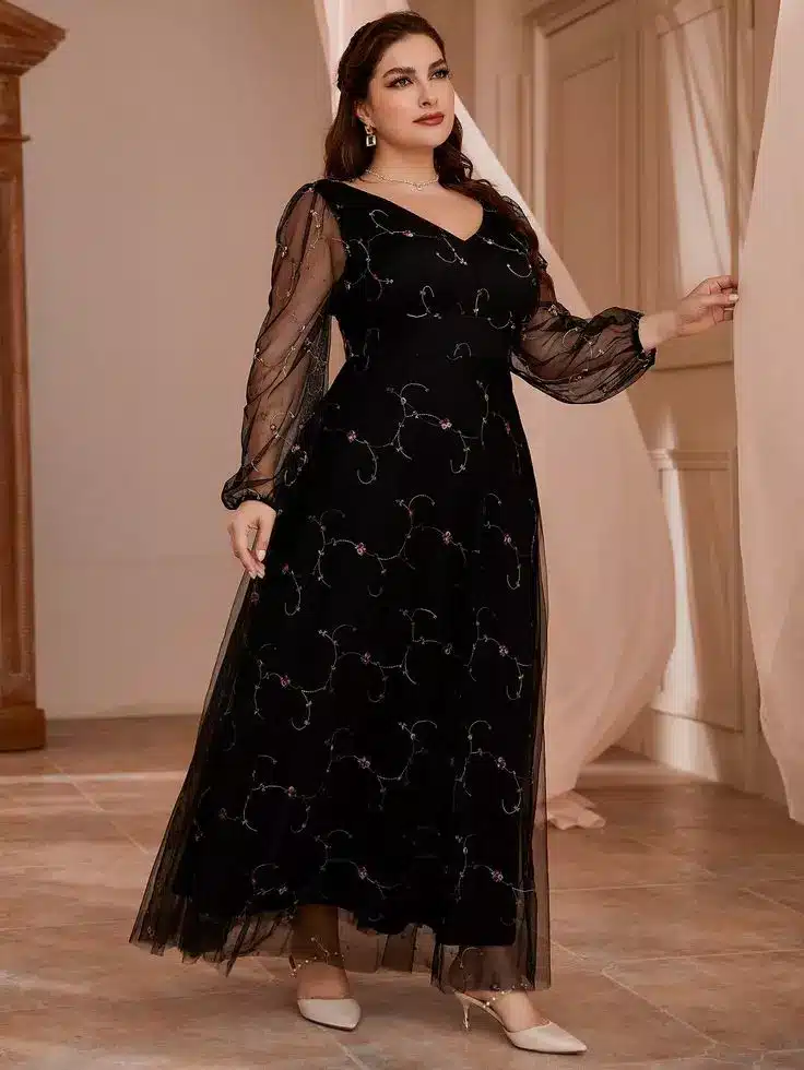 مدل لباس دخترانه چاق مجلسی 27