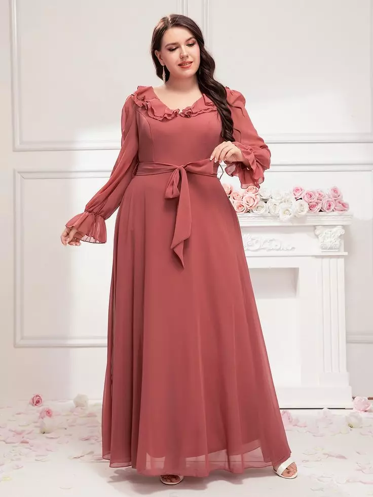 مدل لباس دخترانه چاق مجلسی 31