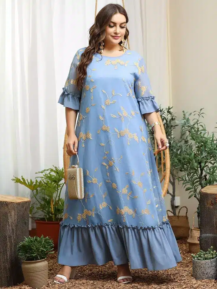 مدل لباس دخترانه چاق مجلسی 8