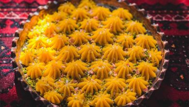 طرز تهیه حلوا زعفرانی مجلسی برای 200 نفر