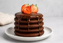 طرز تهیه پنکیک شکلاتی بدون شیر برای ۴ نفر