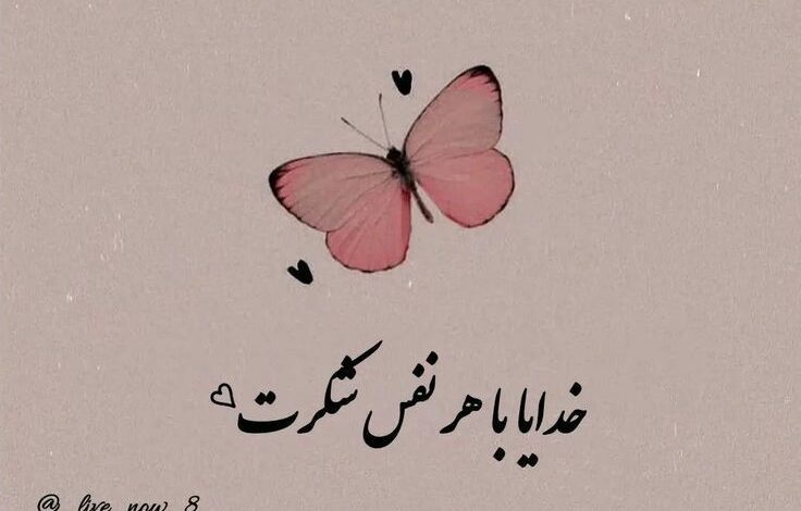 عکس نوشته خدایا شکرت برای تصویر زمینه و پروفایل ⭐️ [خاص‌ترین تصاویر]