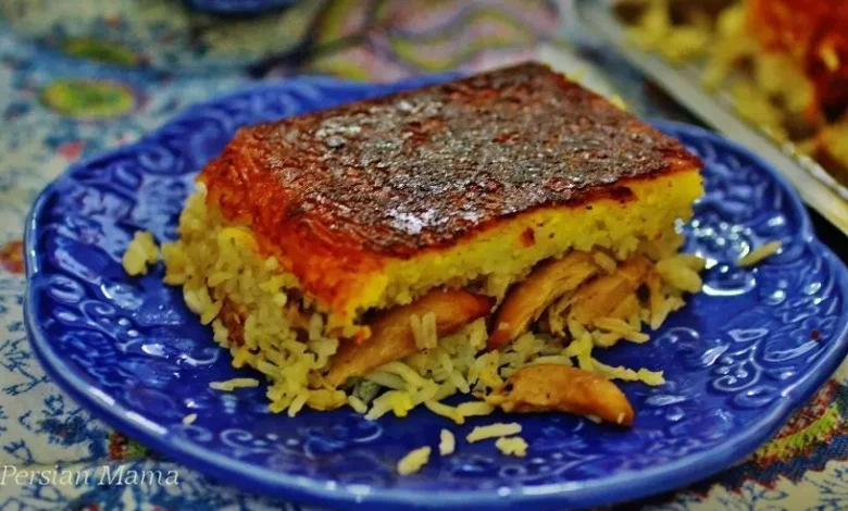 طرز تهیه ته چین مرغ مجلسی برای 20 نفر [ مرحله‌به‌مرحله و حرفه ای]
