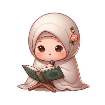 عکس پروفایل قران در دست دختر کارتونی و فانتزی 16