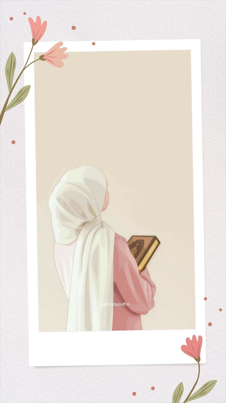 عکس پروفایل قران در دست دختر کارتونی و فانتزی 3
