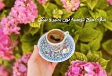 عکس نوشته سلام صبح دوشنبه تون بخیر ♥️ [برای پروفایل و استوری]