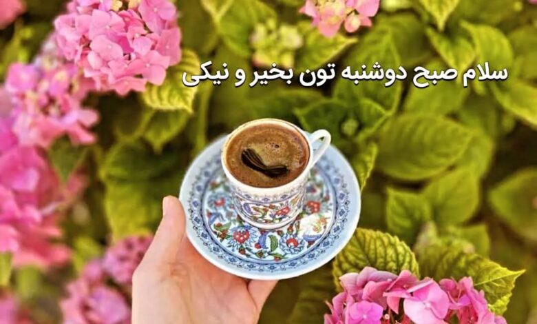 عکس نوشته سلام صبح دوشنبه تون بخیر ♥️ [برای پروفایل و استوری]