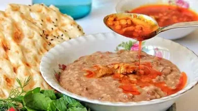 طرز تهیه شله مشهدی برای 20 نفر