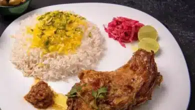 طرز تهیه چلو گوشت مجلسی برای ۸ نفر [رستورانی و خوشمزه]