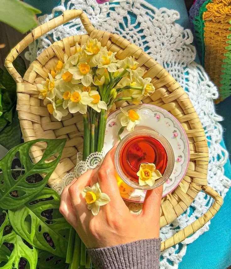 عکس دختر با گل نرگس 11