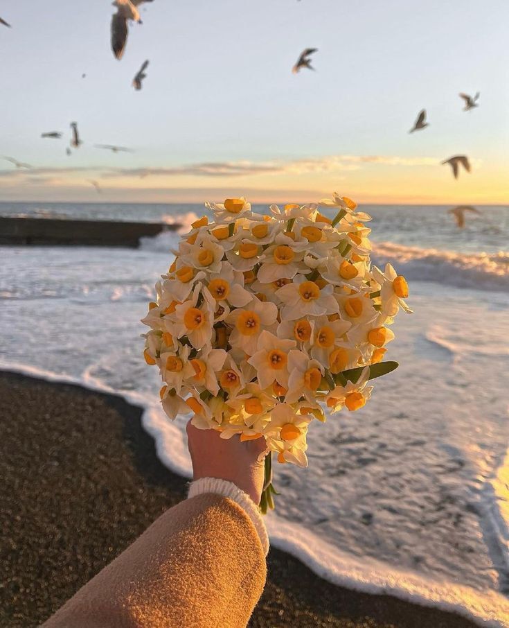 عکس دختر با گل نرگس 34