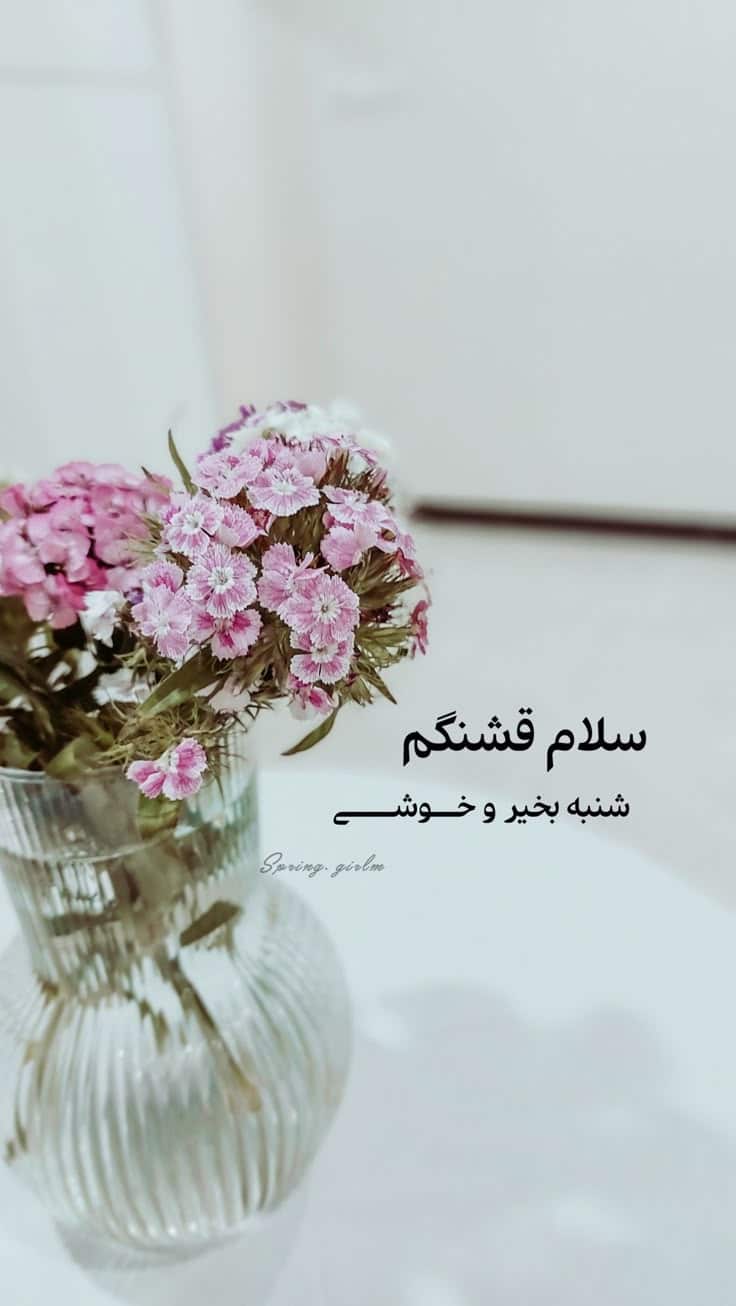 عکس نوشته سلام صبح شنبتون بخیر 32