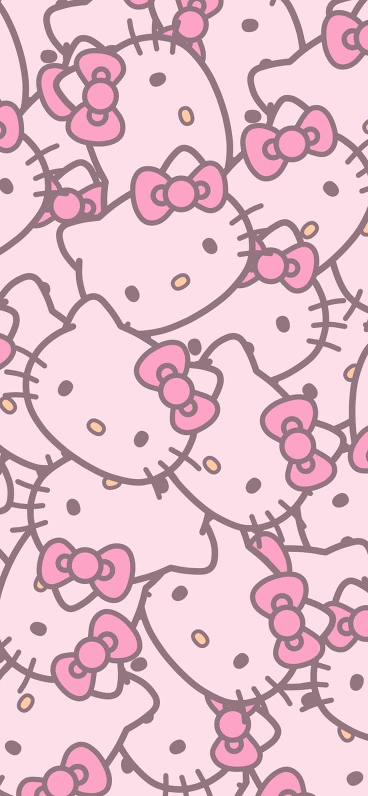 Hello Kitty Face Pattern Wallpapers - Sanrio Wallpaper for iPhon