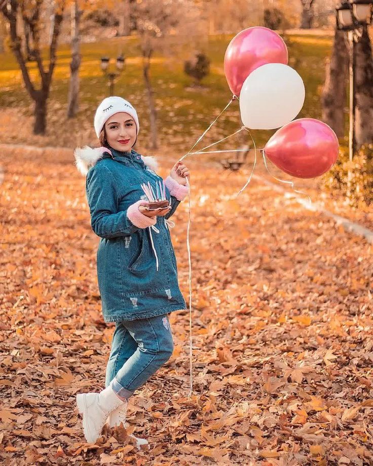ژست عکس تولد دخترانه لاکچری در طبیعت 42