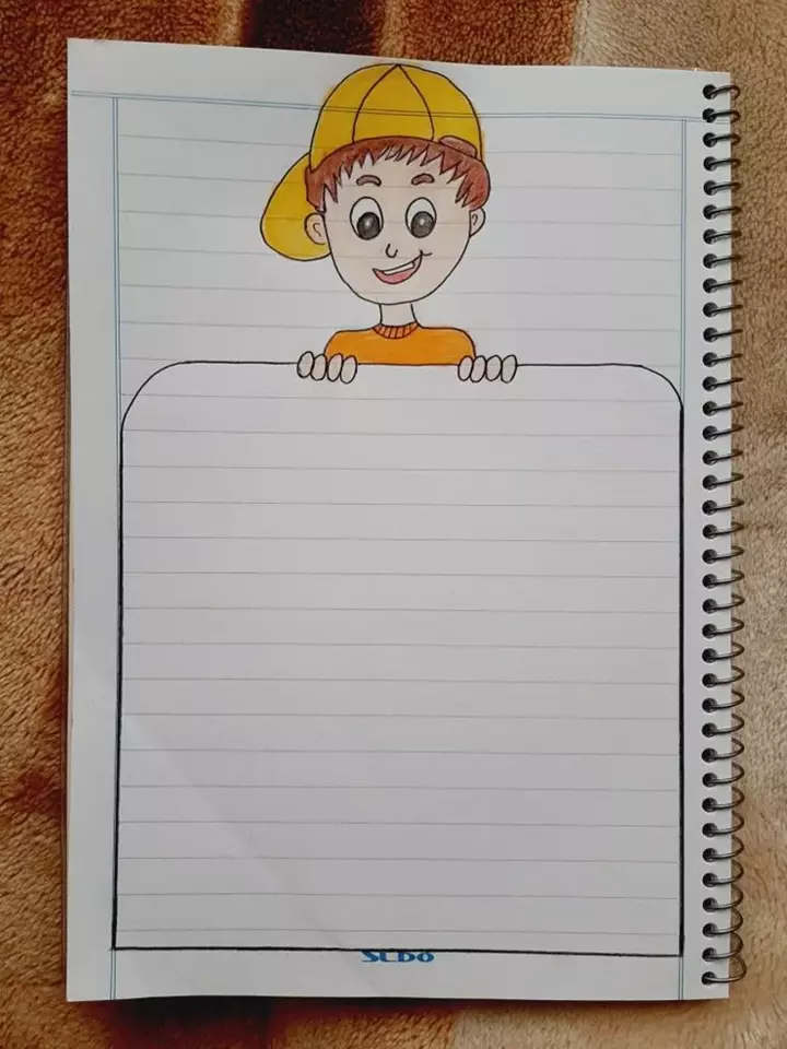 تزیین دفتر مشق ساده، شیک و فانتزی ✏️🎨 دخترانه و پسرانه با مداد رنگی