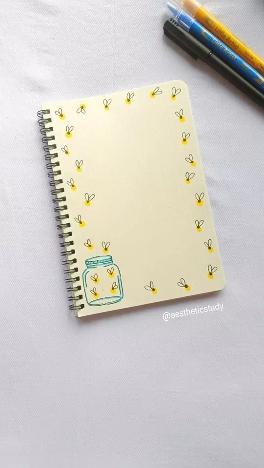 تزیین دفتر مشق ساده، شیک و فانتزی ✏️🎨 دخترانه و پسرانه با مداد رنگی