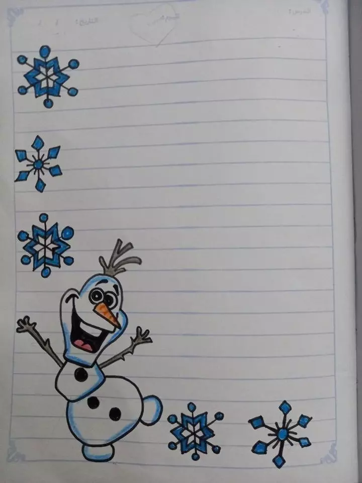تزیین دفتر مشق ساده، شیک و فانتزی ✏️🎨 دخترانه و پسرانه با مداد رنگی