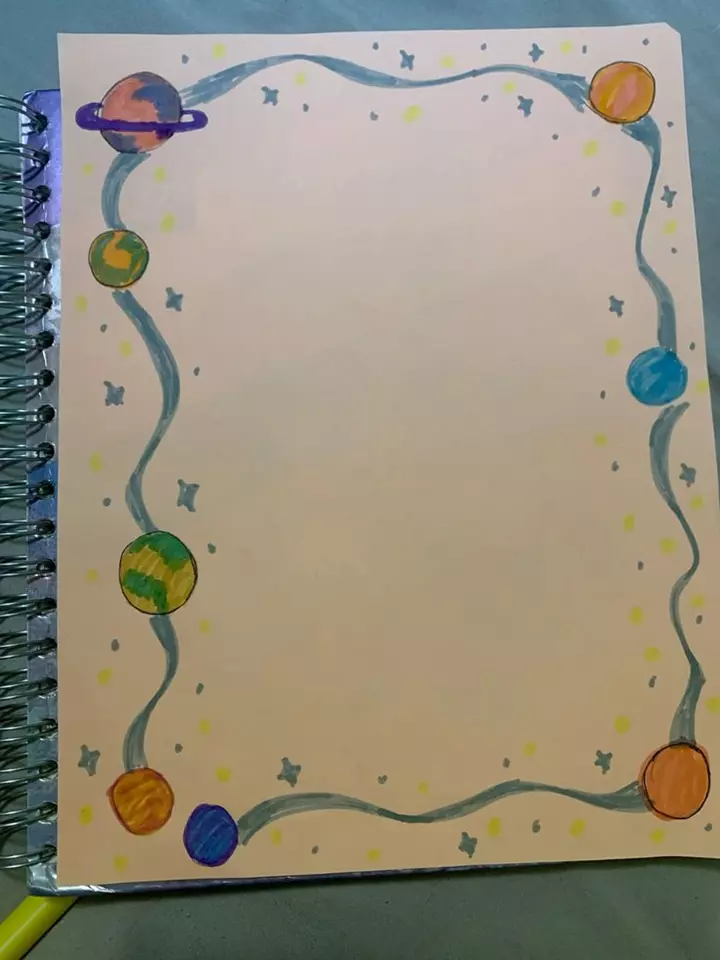 تزیین دفتر مشق ساده، شیک و فانتزی ✏️🎨 دخترانه و پسرانه با مداد رنگی