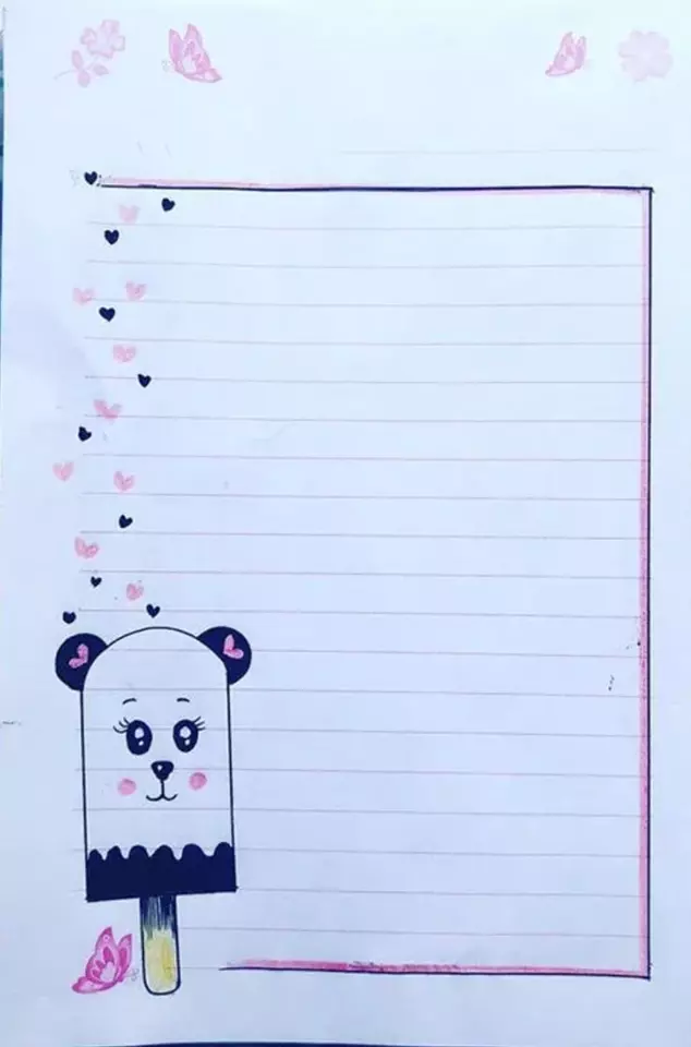 تزیین دفتر مشق ساده، شیک و فانتزی ✏️🎨 دخترانه و پسرانه با مداد رنگی