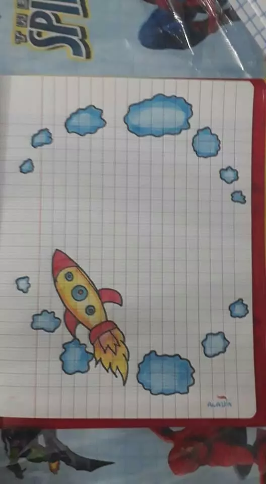 تزیین دفتر مشق ساده، شیک و فانتزی ✏️🎨 دخترانه و پسرانه با مداد رنگی