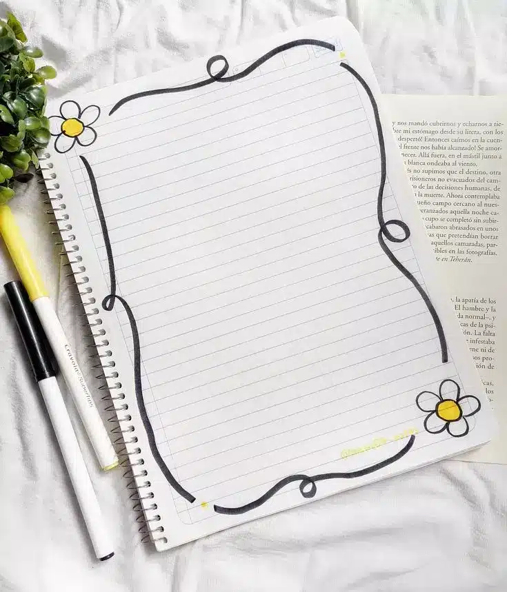 تزیین دفتر مشق ساده، شیک و فانتزی ✏️🎨 دخترانه و پسرانه با مداد رنگی