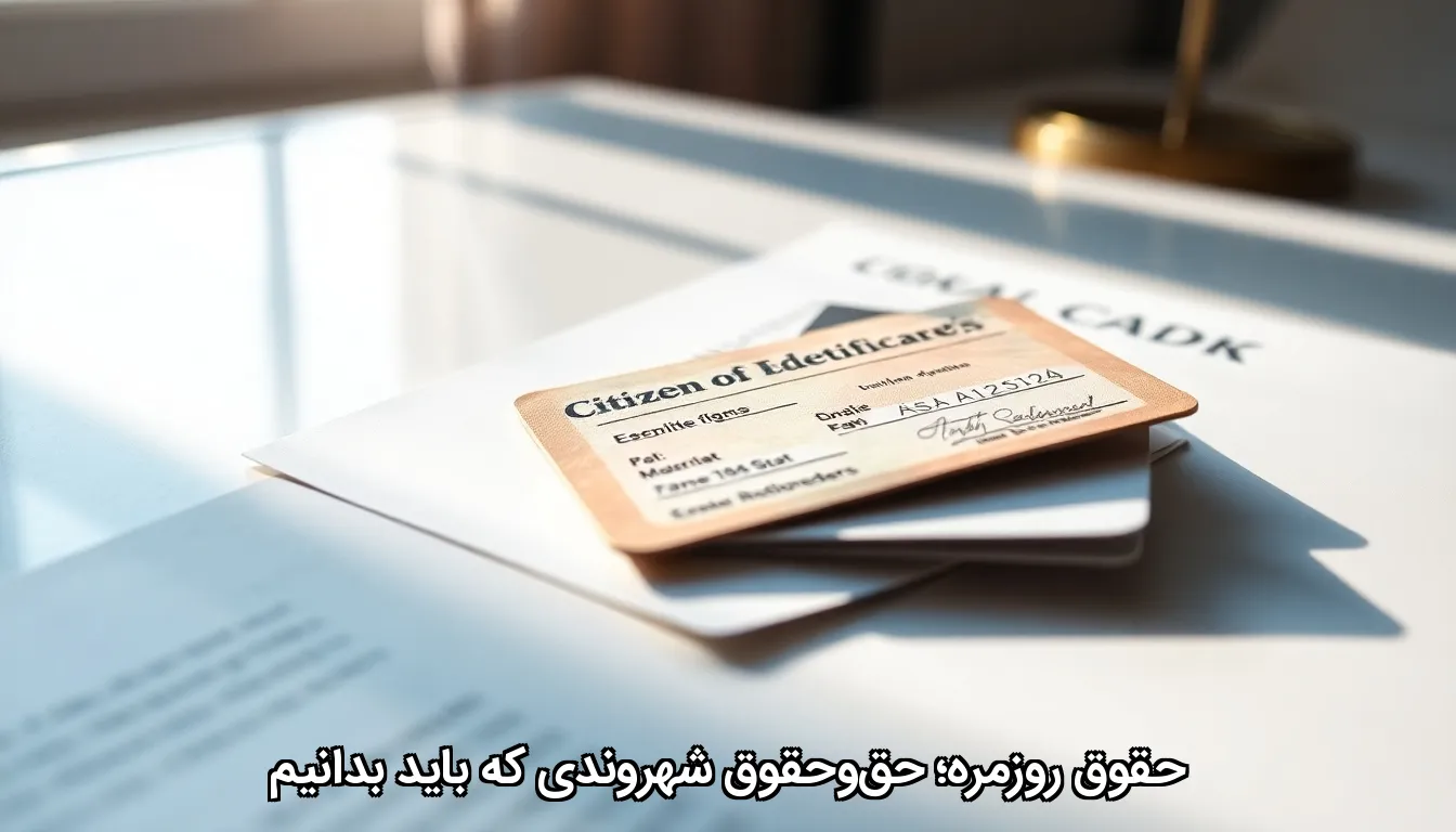حقوقِ روزمره؛ حق-وحقوق شهروندی که باید بدانیم - تصویر 1 حقوقِ روزمره؛ حقوحقوق شهروندی که باید بدانیم