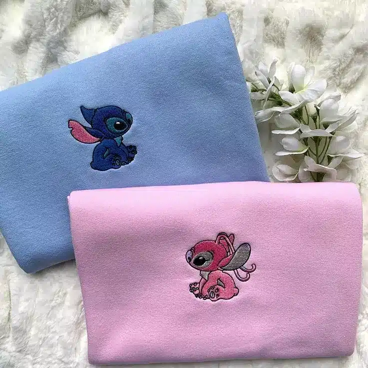 دانلود عکس استیچ و آنجل (استیج صورتی و آبی) 💙💗 کیوت و فانتزی