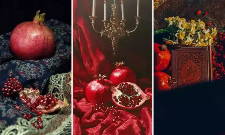 عکس انار شب یلدا برای پروفایل ۱۴۰۴ | جدیدترین مدل‌های کارتونی، فانتزی و ساده