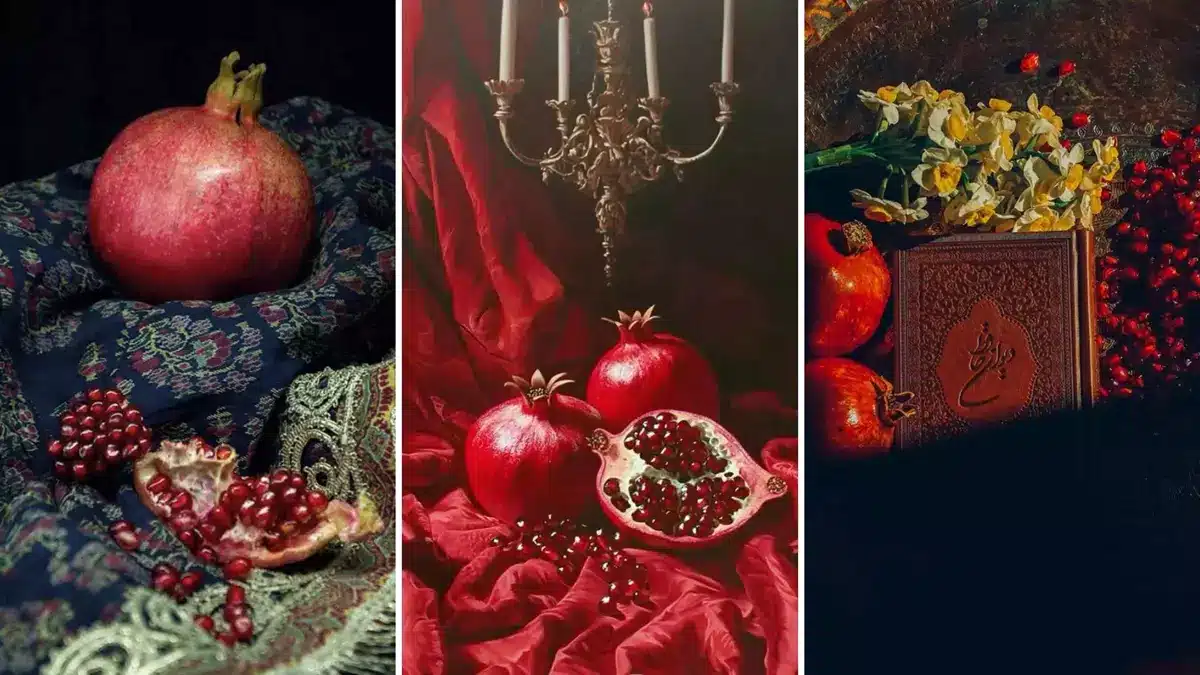 عکس انار شب یلدا برای پروفایل ۱۴۰۴ | جدیدترین مدلهای کارتونی، فانتزی و ساده