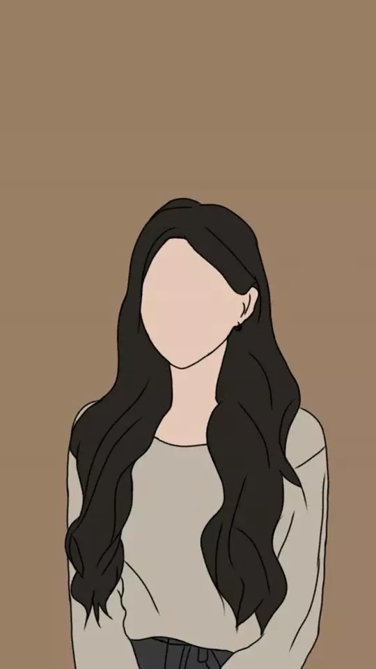 عکس دختر بدون چهره برای پروفایل کارتونی
