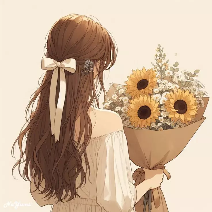 عکس دختر بدون چهره برای پروفایل کارتونی
