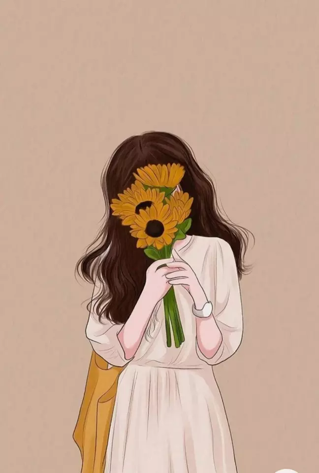 عکس دختر بدون چهره برای پروفایل کارتونی