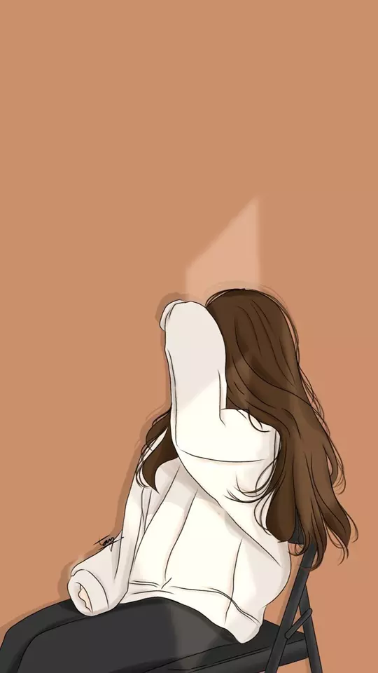 عکس دختر بدون چهره برای پروفایل کارتونی