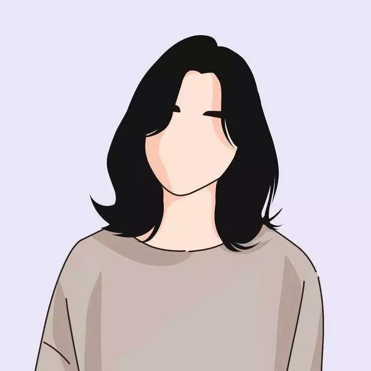 عکس دختر بدون چهره برای پروفایل کارتونی