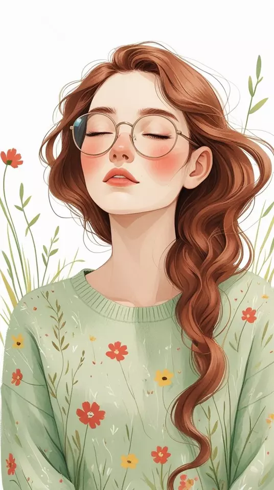 عکس دختر عینکی کارتونی برای پروفایل