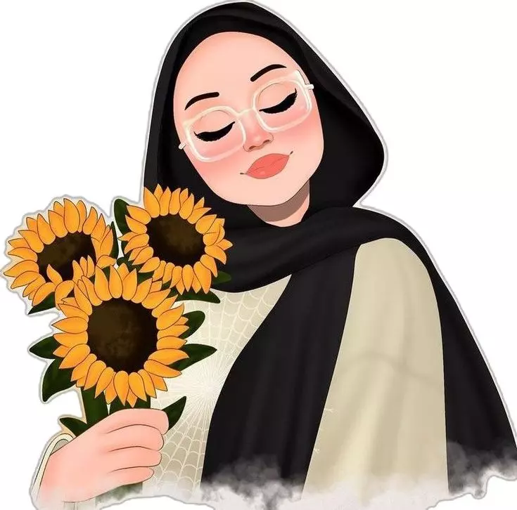 عکس دختر عینکی کارتونی برای پروفایل