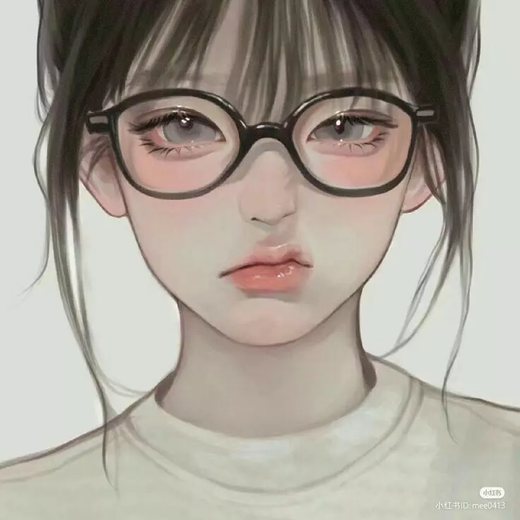 عکس دختر عینکی کارتونی برای پروفایل
