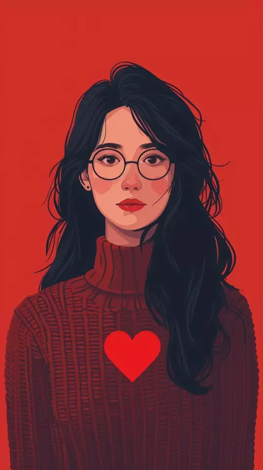 عکس دختر عینکی کارتونی (37) عکس دختر عینکی کارتونی برای پروفایل